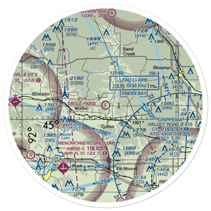 Eagle Ridge Ultralightport (43WI) VFR Sectional Sticker (30 mile)