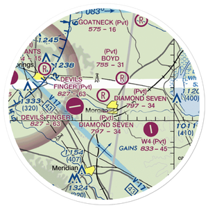 Diamond Seven Ranch Airport (43TA) VFR Sectional Sticker (20 mile)