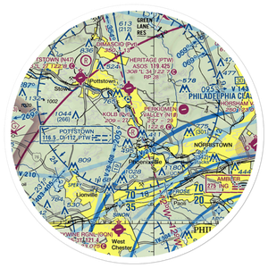 Kolb Airport (43PA) VFR Sectional Sticker (30 mile)