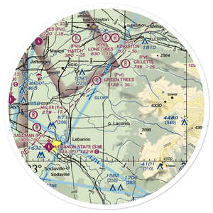 Inspiration Airport (43OR) VFR Sectional Sticker (30 mile)