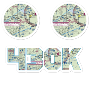 Biggs Skypatch Airport (43OK) VFR Sectional Sticker Pack