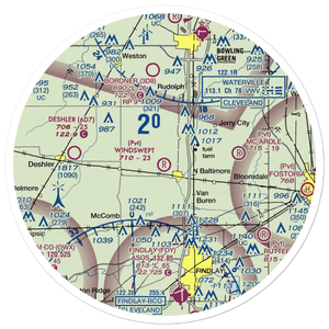 Windswept Airport (43OI) VFR Sectional Sticker (30 mile)