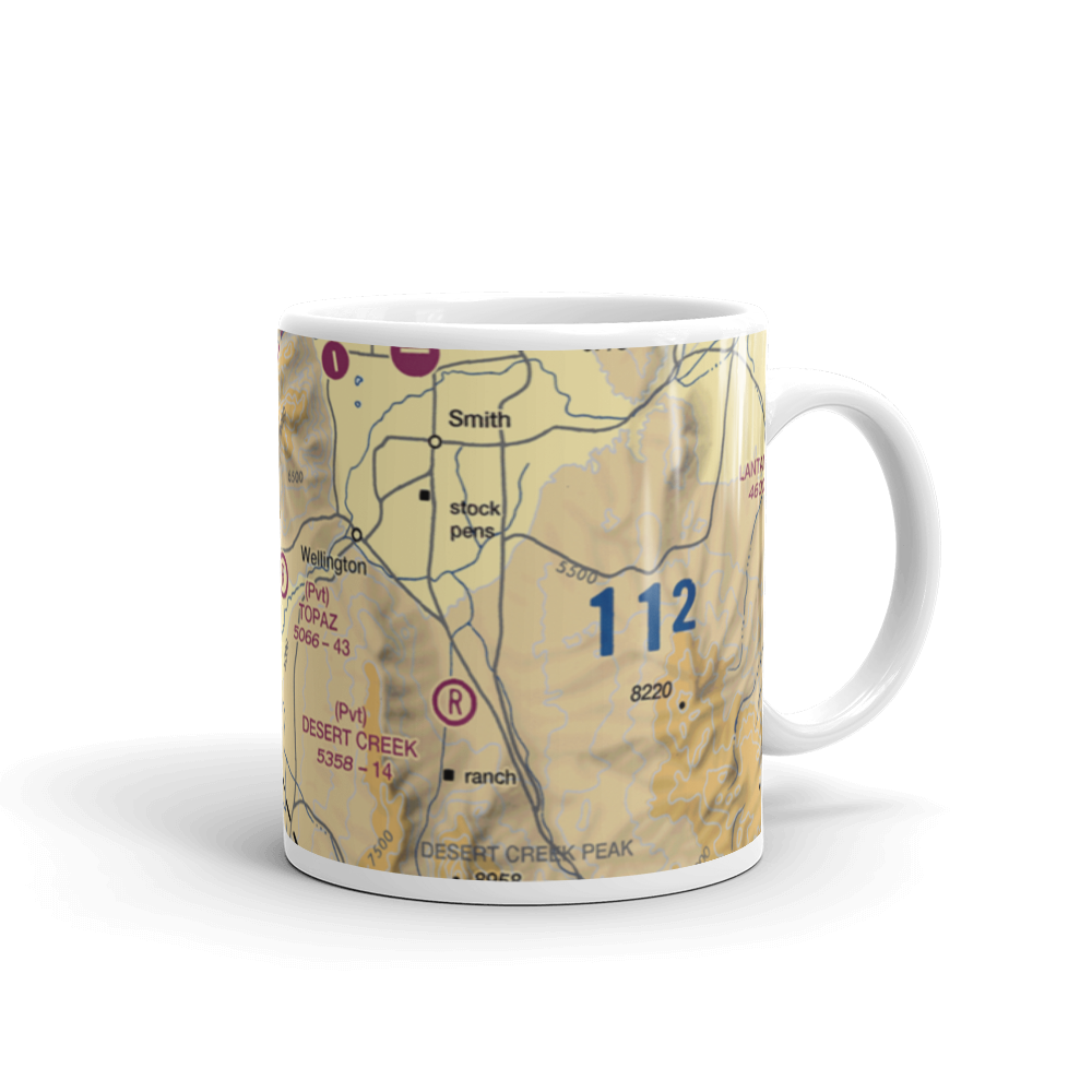 Topaz Ranch Airport (43NV) VFR Sectional  Mug 