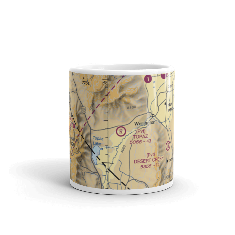 Topaz Ranch Airport (43NV) VFR Sectional  Mug 