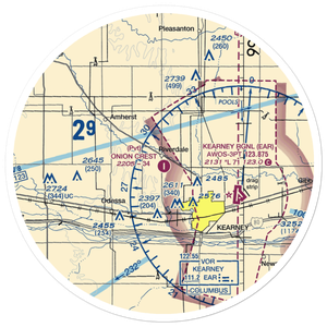 Onion Crest Airpark (43NE) VFR Sectional Sticker (30 mile)