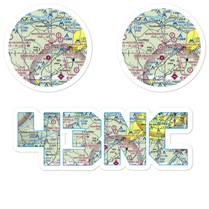 Bahnson Airport (43NC) VFR Sectional Sticker Pack