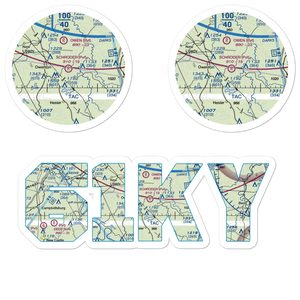 Schroder Airport (61KY) VFR Sectional Sticker Pack