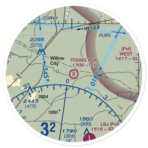 H Young Ranch Airport (4XS6) VFR Sectional Sticker (20 mile)