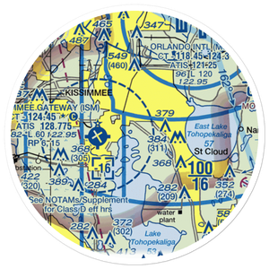Cole's Seaplane Base (43FD) VFR Sectional Sticker (20 mile)