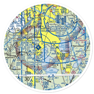Cole's Seaplane Base (43FD) VFR Sectional Sticker (30 mile)