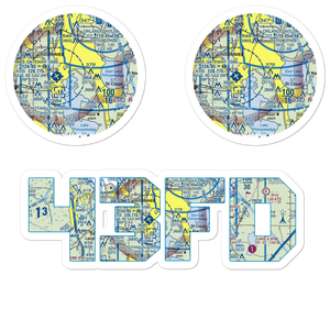 Cole's Seaplane Base (43FD) VFR Sectional Sticker Pack