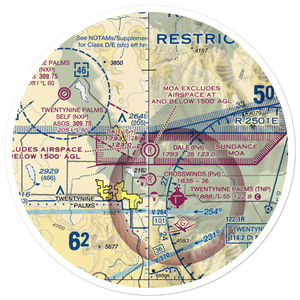 Dick Dale Skyranch Airport (43CL) VFR Sectional Sticker (30 mile)