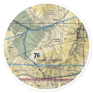 Dick Taylor Airstrip (43CA) VFR Sectional Sticker (30 mile)