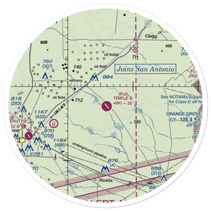 Temple Ranch Airport (42XS) VFR Sectional Sticker (30 mile)