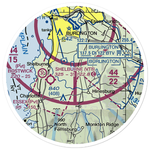 Frogs End Airport (42VT) VFR Sectional Sticker (20 mile)