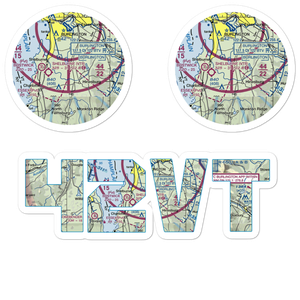 Frogs End Airport (42VT) VFR Sectional Sticker Pack