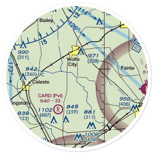 Magee Airport (42TX) VFR Sectional Sticker (20 mile)