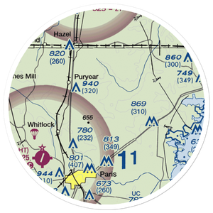 Oliver Landing Airport (42TN) VFR Sectional Sticker (20 mile)