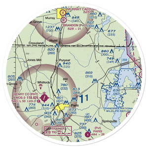 Oliver Landing Airport (42TN) VFR Sectional Sticker (30 mile)