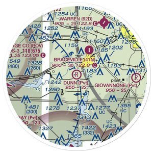 Dunn Field (42OH) VFR Sectional Sticker (20 mile)
