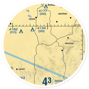 Packard Ranch Airport (42NE) VFR Sectional Sticker (20 mile)