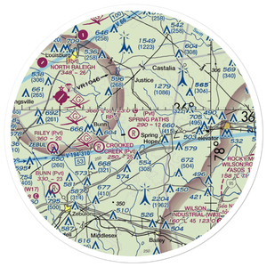 Spring Paths Airport (42NC) VFR Sectional Sticker (30 mile)