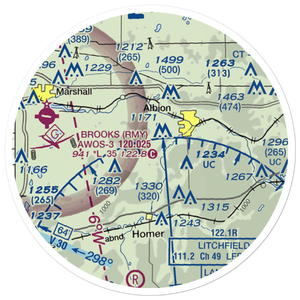 Midway Airport (42MI) VFR Sectional Sticker (20 mile)