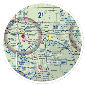 Midway Airport (42MI) VFR Sectional Sticker (30 mile)