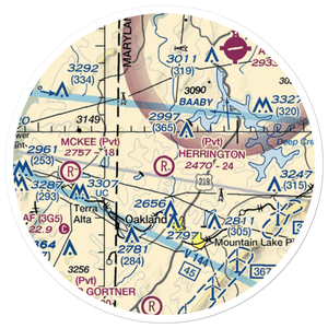 Herrington Field (42MD) VFR Sectional Sticker (20 mile)