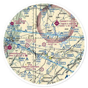 Herrington Field (42MD) VFR Sectional Sticker (30 mile)