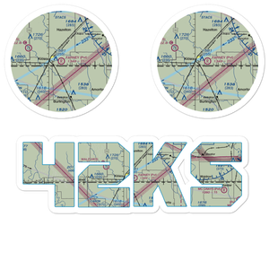 Farney Field Airport (42KS) VFR Sectional Sticker Pack