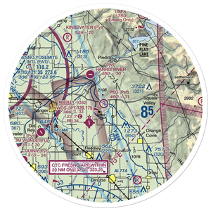 Peg Field (42CN) VFR Sectional Sticker (30 mile)