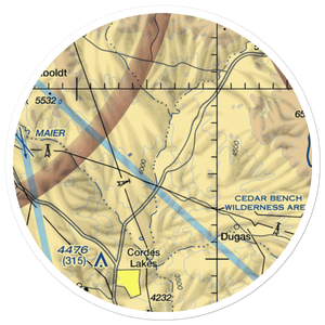 Orme School Airport (42AZ) VFR Sectional Sticker (20 mile)