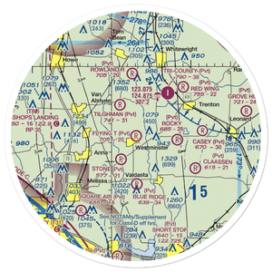 Flying T Ranch Airport (41TS) VFR Sectional Sticker (30 mile)