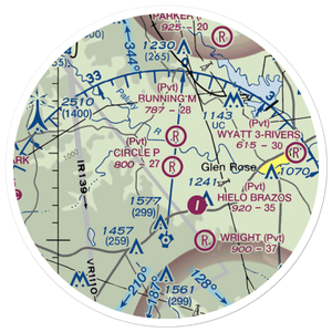 Circle P Ranch Airport (41TA) VFR Sectional Sticker (20 mile)
