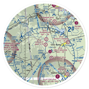 Circle P Ranch Airport (41TA) VFR Sectional Sticker (30 mile)