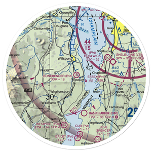 Bonebender Airport (41NY) VFR Sectional Sticker (30 mile)