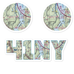 Bonebender Airport (41NY) VFR Sectional Sticker Pack