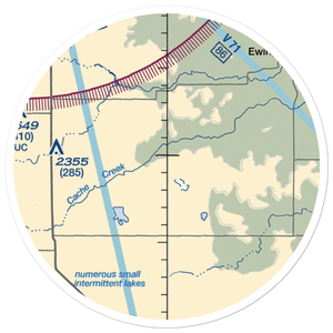 Vandersnick Airport (41NE) VFR Sectional Sticker (20 mile)