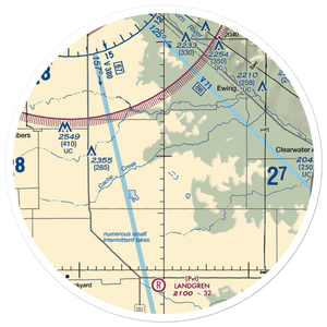 Vandersnick Airport (41NE) VFR Sectional Sticker (30 mile)