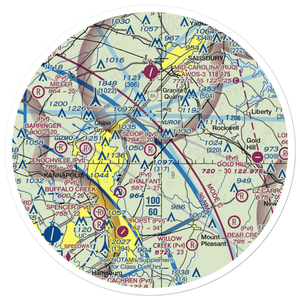 Sloop Airport (41NC) VFR Sectional Sticker (30 mile)