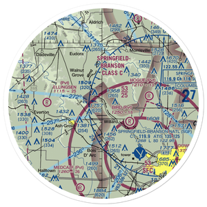 Textor Airport (41MO) VFR Sectional Sticker (30 mile)