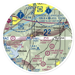 Flying Z Ranch Airport (41KS) VFR Sectional Sticker (20 mile)