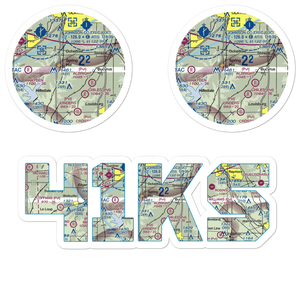 Flying Z Ranch Airport (41KS) VFR Sectional Sticker Pack