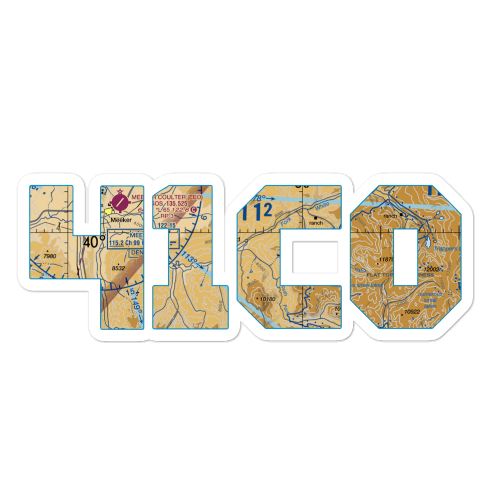 Flying Dog Ranch Airstrip (41CO) VFR Sectional Sticker 