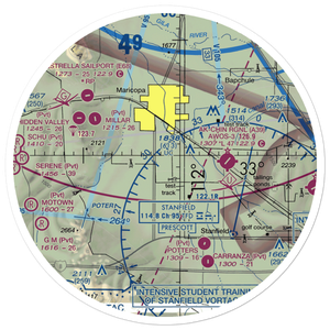 Ak Chin Community Airfield (41AZ) VFR Sectional Sticker (30 mile)