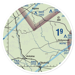 Ashworth Airport (41AR) VFR Sectional Sticker (20 mile)