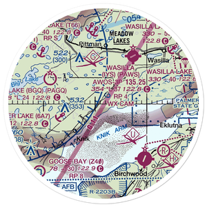 Settlers Bay Airstrip (41AK) VFR Sectional Sticker (20 mile)