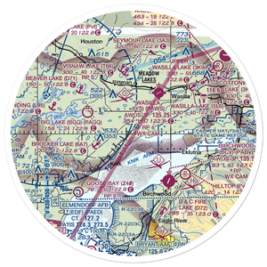 Settlers Bay Airstrip (41AK) VFR Sectional Sticker (30 mile)
