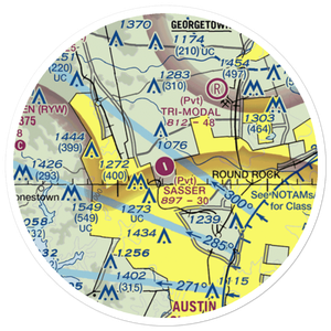 Breakaway Park Airport (40XS) VFR Sectional Sticker (20 mile)